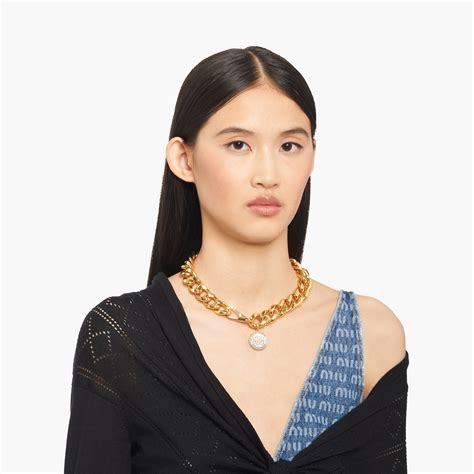 accessories necklace from miu miu 2019|miu mi u pendant necklace.